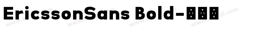 EricssonSans Bold字体转换